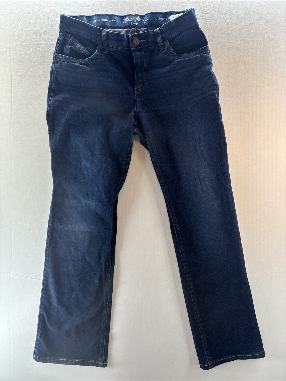 Women’s Wrangler Q-Baby Ultimate Riding Jeans No Gap Waistband 9/10x30. FINE!’